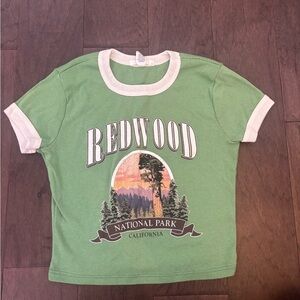 full tilt graphic cropped tee